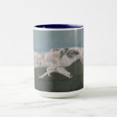 Borzoi Russian Wolfhound Dog Art 15 oz Mok (Midden)