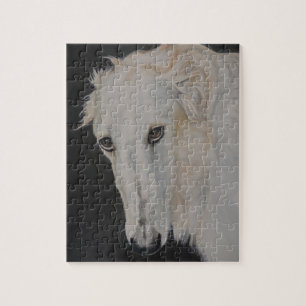 Borzoi Russian Wolfhound Dog Art Puzz;e Legpuzzel