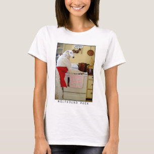 Borzoi Russische Wolfshond "Wolfshond Puck" Hond T-shirt