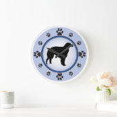 Borzoi Silhouette Grote Klok (Huis)