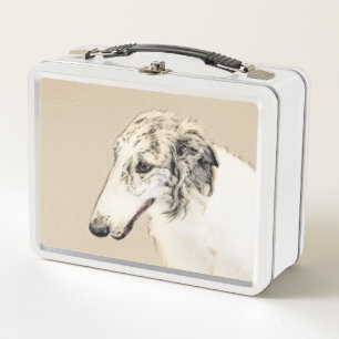 Borzoi (Silver Brindle) Schilderende oorspronkelij