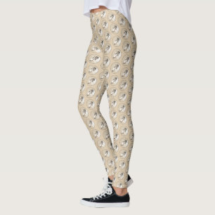 Borzoi (Silver Brindle) Schilderende oorspronkelij Leggings
