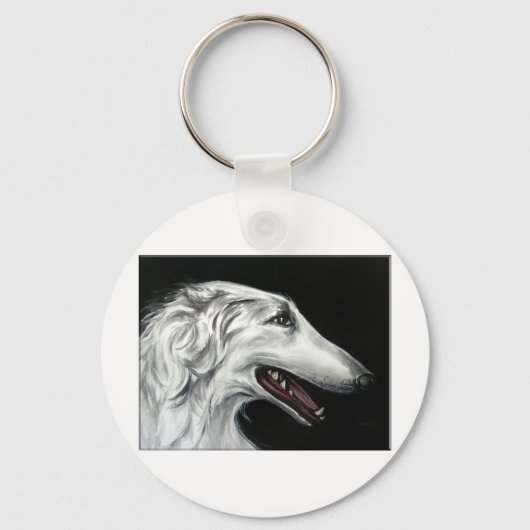 borzoi sleutelhanger (Voorkant)