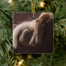 Borzoi Slumber kerstversiering