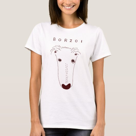 BORZOI T-SHIRT (Voorkant)