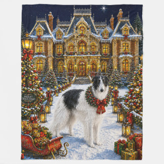 Borzoi Vakantie Fleece Deken