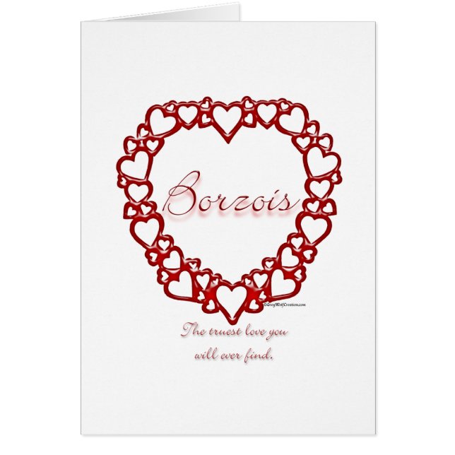 Borzoi Véritable Amour (Devant)