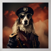 Borzoi WWI Aviator Poster (Voorkant)