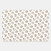 Borzoi Zilveren Brindle Schilderij Wolfshond Dog A Inpakpapier Vel (Voorkant 2)