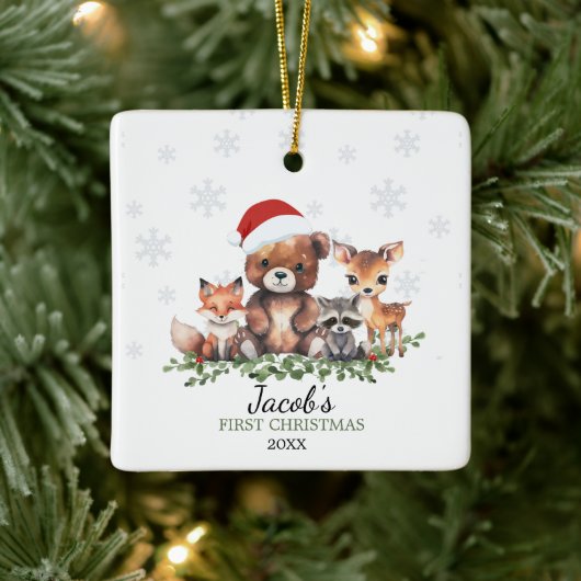 BOS 1E KERST KERAMISCH ORNAMENT (Boom)