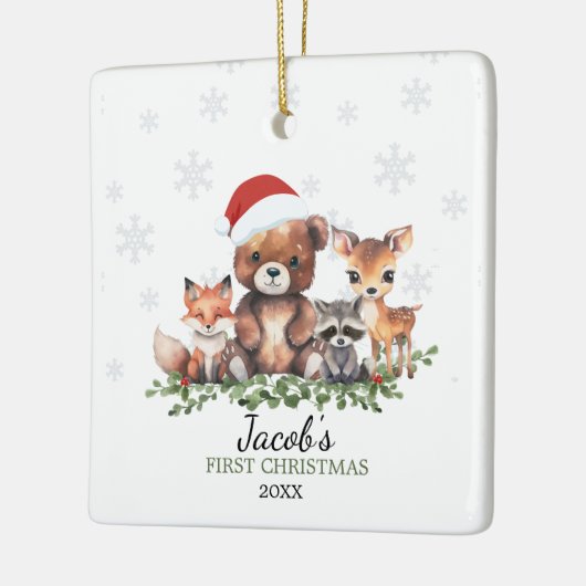 BOS 1E KERST KERAMISCH ORNAMENT (Links)