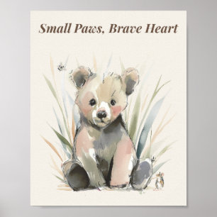 Bos Beer Kinderkamer Muur Kunstprint Poster