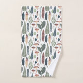 Bos bladeren & gebladerte patroon bad handdoek (Handdoek)