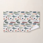 Bos bladeren & gebladerte patroon bad handdoek (Handdoek)