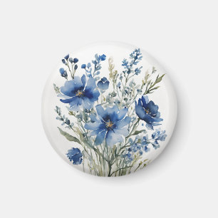 Bos Bloemen Elegante Waterverf Magneet