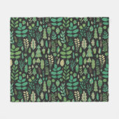  bos bloemennaadloos ontwerp fleece deken (Voorkant (Horizontaal))