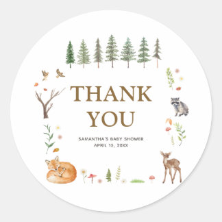 Bos bos boho baby shower sticker