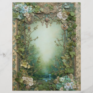 Bos bosgrond Junk Journal Scrapbook Papier