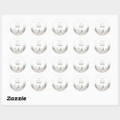 Bos Bruiloft Ronde Sticker (Vel)