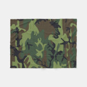 Bos camouflage fleece deken (Voorkant (Horizontaal))