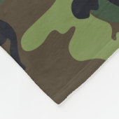 Bos camouflage fleece deken (Hoek)