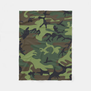 Bos camouflage fleece deken