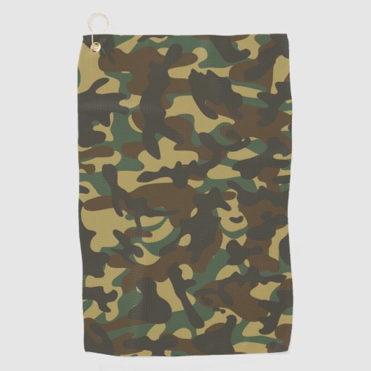 Bos camouflage golfhanddoek (Voorkant)