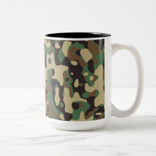 Bos Camouflage Tweekleurige Koffiemok