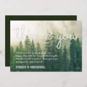 Bos dennenbomen Dank je kaart robuust kraft (Voorkant / Achterkant)