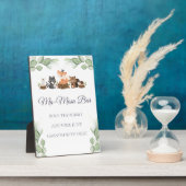 Bos Dier Ma-Mosa Bar Tafelblad Ezel Fotoplaat (Zijkant)