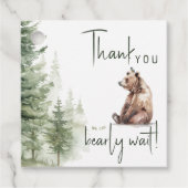 Bos dieren kunnen we nauwelijks wachten dank u bedankjes labels (Voorkant)