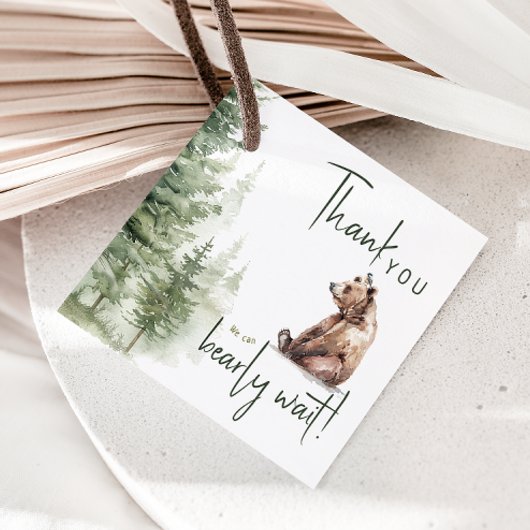 Bos dieren kunnen we nauwelijks wachten dank u bedankjes labels