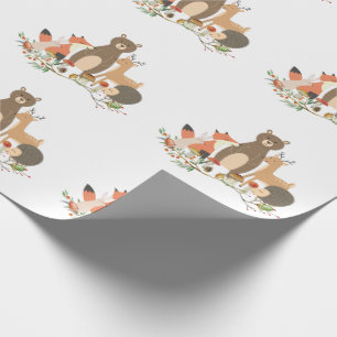 Bos dieren patroon cadeaupapier