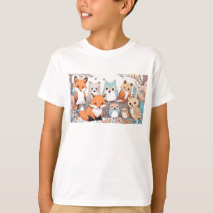 Bos Dieren - Vos en Uil T-shirt