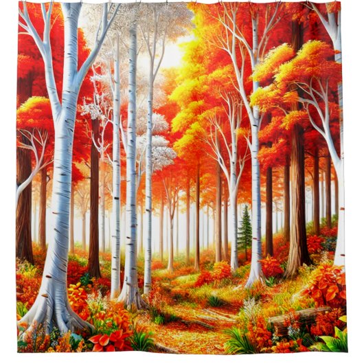 Bos Douchegordijn (Voorkant)