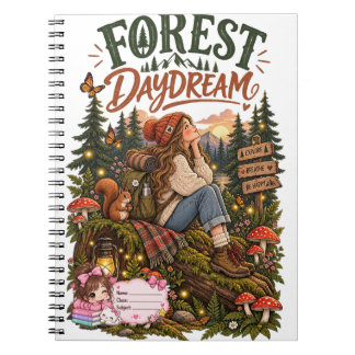 Bos Droomdagboek Cute Esthetisch Spiraal Notebook Notitieboek
