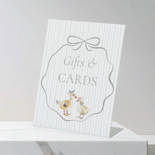 Bos Eendjes Jongens Baby Shower Cadeaus & Kaarten Reclamebord Met Voetstuk