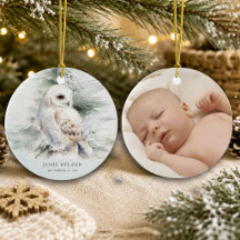 Bos eerste kerst met baby foto