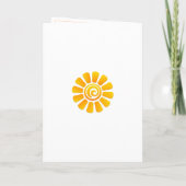 Bos eerste verjaardagskaart met wilde bloemen kaart (Achterkant)