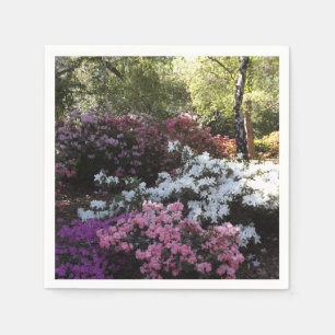 Bos en bloemen papier servet
