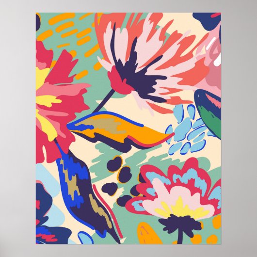 Bos en rozen poster (Voorkant)