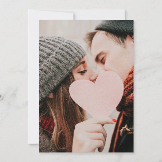 Bos Eucalyptus Groene Trouwfoto Kaart (Achterkant)