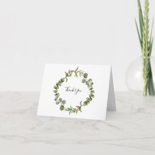Bos Eucalyptus Groente Bedankt Kaart
