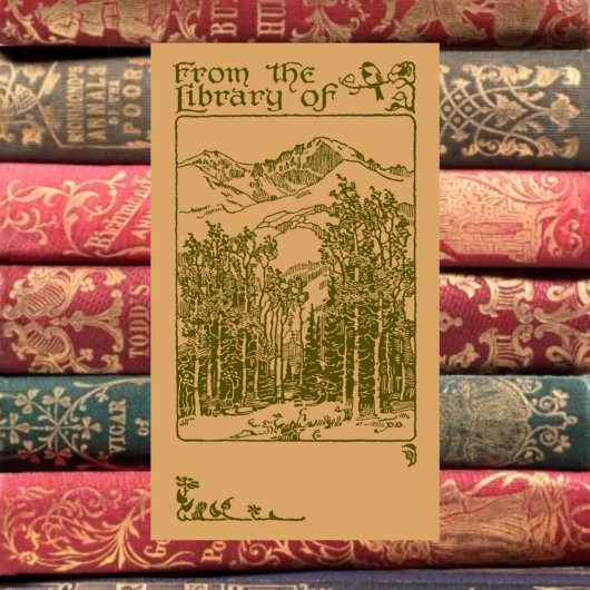 Bos-ex-libris Etiket