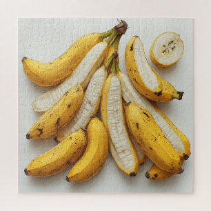 Bos exotische bananen legpuzzel