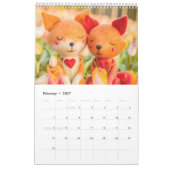 Bos Filten Vrienden Kalender – Handgemaakte Houten (Feb 2027)