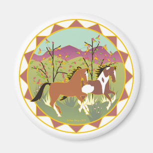 Bos Frolic Equestrian Magnet Magneet
