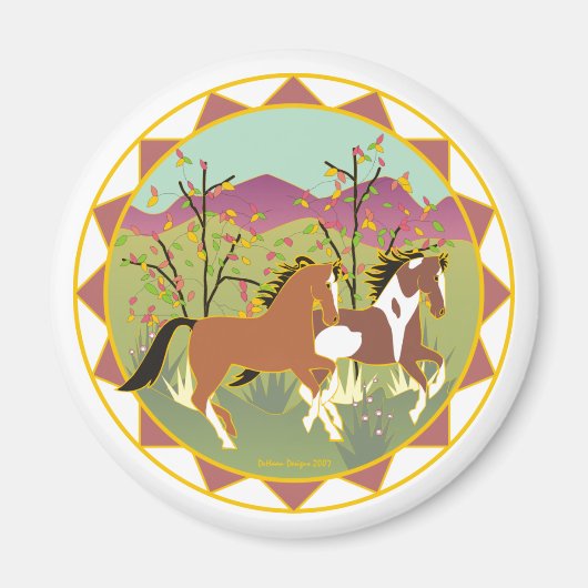 Bos Frolic Equestrian Magnet Magneet (Voorkant)