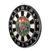 Bos Grizzly met Target Overlay Dartbord (Voorkant Rechts)