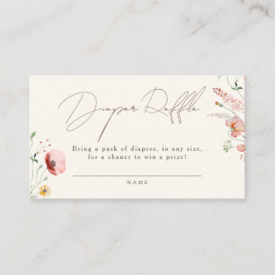 Bos groen Beer Boy Baby shower Luier Raffle Informatiekaartje